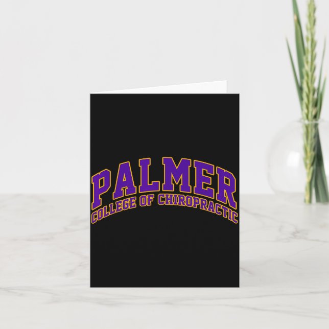 Palmer College Of Chiropractic Athletics Vintage A Karte (Vorderseite)