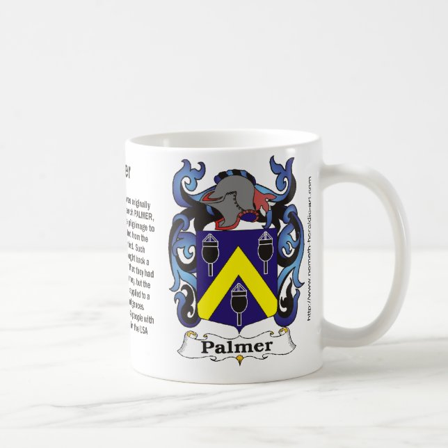 Palmer Familien-Wappen Tasse (Rechts)