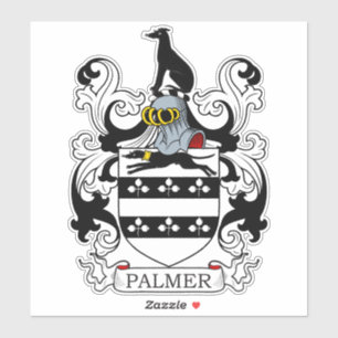 Palmer Familienwappen Aufkleber
