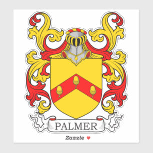 Palmer Familienwappen Aufkleber