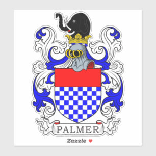 Palmer Familienwappen Aufkleber