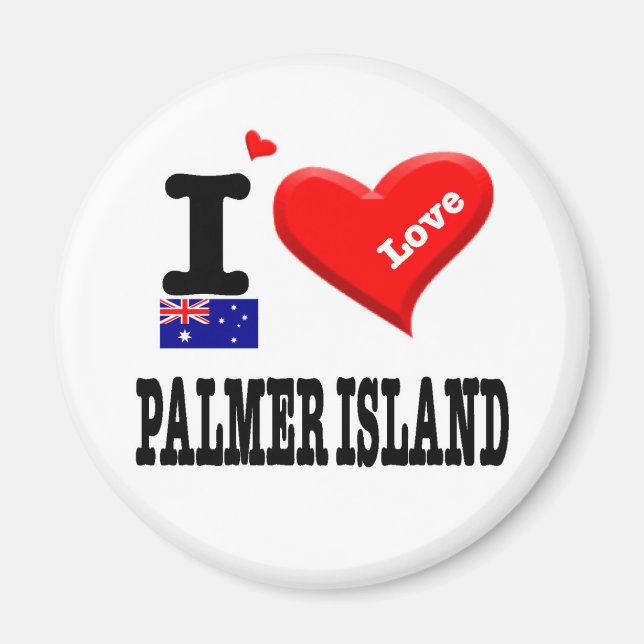 PALMER INSEL - I Liebe Magnet (Vorne)