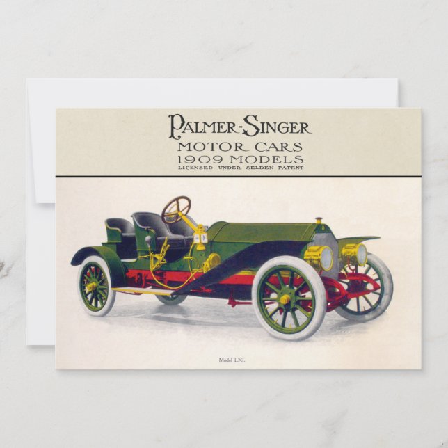 Palmer-Singer Motor Cars, 1909 (Vorderseite)
