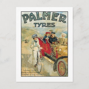 Palmer Tires Ad Postkarte