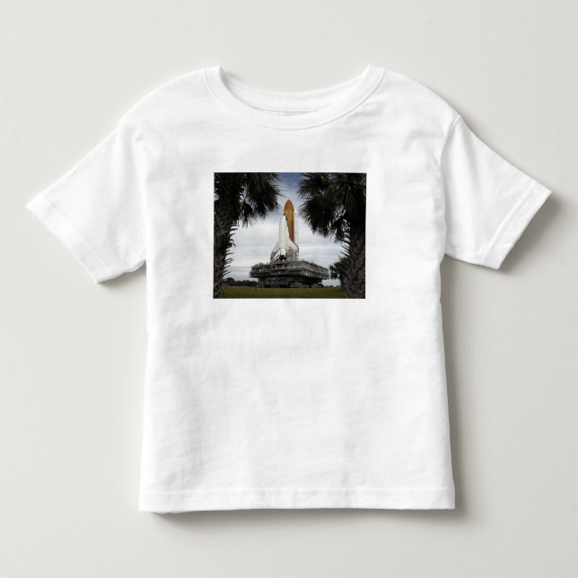 Palmetto Bäume Rahmen Raum Shuttleservice Endeavor Kleinkind T-shirt (Vorderseite)