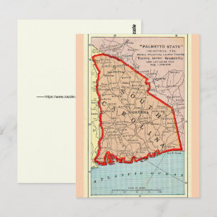 Palmetto-Staat - South Carolina Postkarte