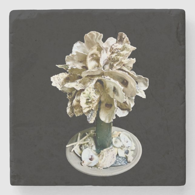 Palmetto Tree Stone Untersetzer (Vorderseite)