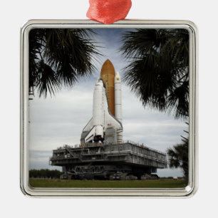 Palmettobaumrahmen-Raumfähre Bemühung Silbernes Ornament
