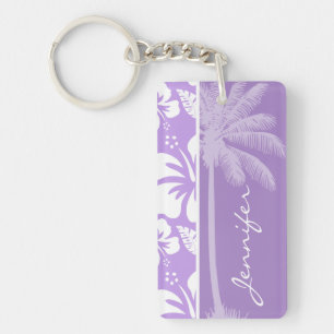 Palmier d'été; Hibiscus tropicaux Lavande Lumineus