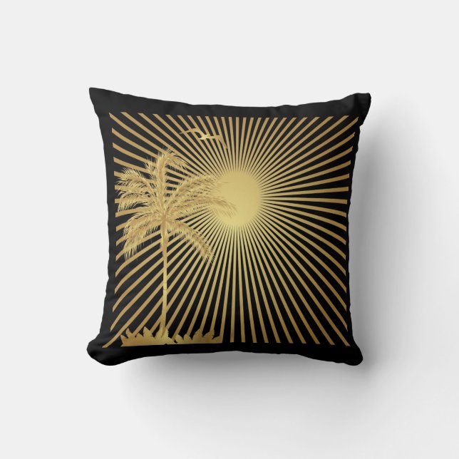 Palmier d'or de Metalllic, Sun et coussin d'oiseau (Recto)