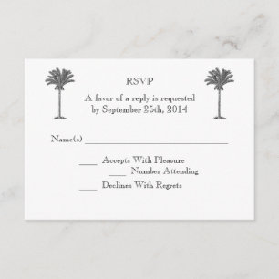 Palmier Formel Island Tropical Island Wedding RSVP