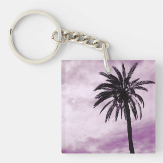 Palmier rose anneau de clé photo tropicale