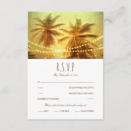 Palmier tropical Chaîne lumière Plage Mariage RSVP