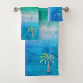 Palmier Tropical Distressed Ocean Beach