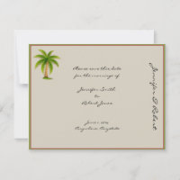 Palmier tropical Enregistrer la carte de date