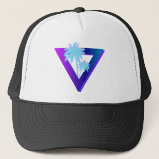 PALMIERS DE SYNTHWAVE TRIANGLE CASQUETTE