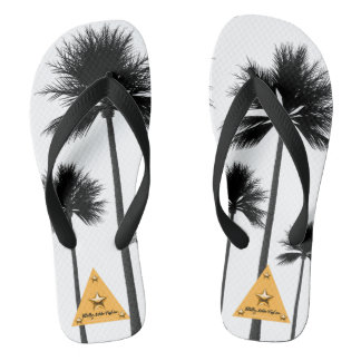 Palmiers noirs Tongs blancs