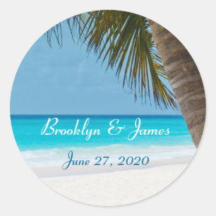 Palmiers Sur Stickers Mariage Plage
