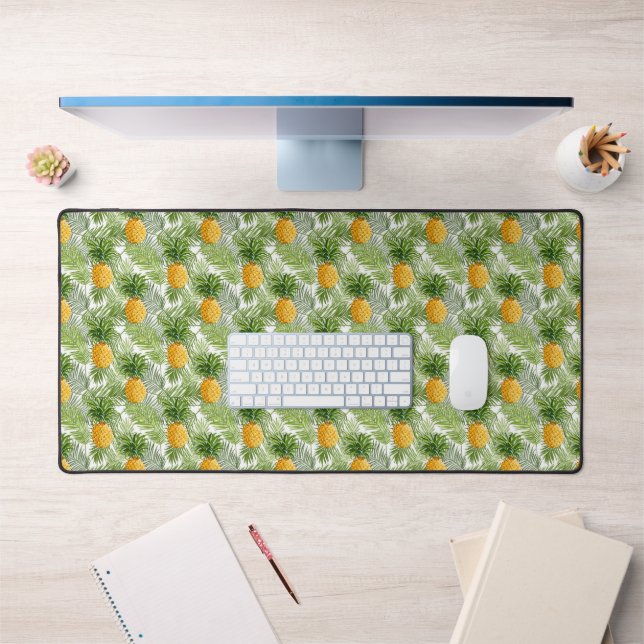 Palmiers tropicaux Feuilles et ananas (Bureau 1)