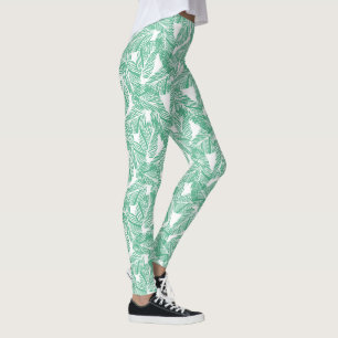 Palmiers tropicaux Imprimer Leggings pour femmes