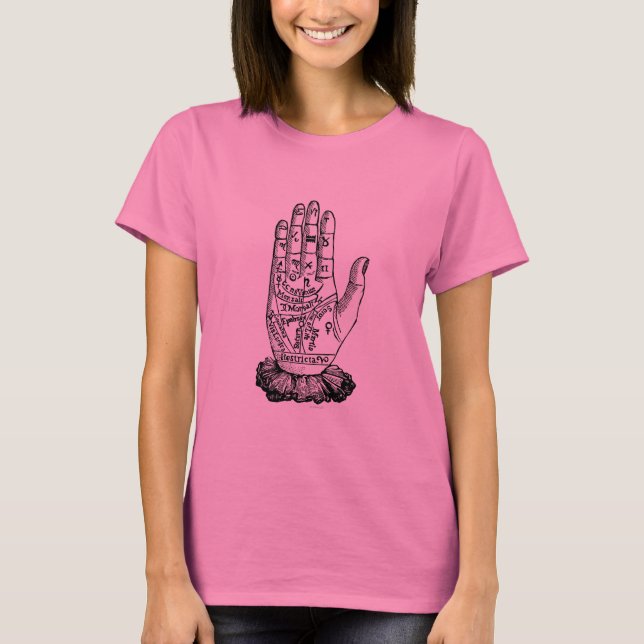 Palmistry Chart 1885 T-Shirt (Vorderseite)