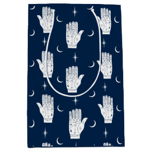 Palmistry mit dem Glück, Chiromancy Hands zu erzäh Mittlere Geschenktüte