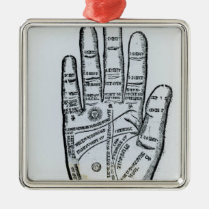 Palmistry Silbernes Ornament