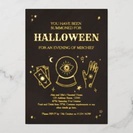 Palmistry Witchy Halloween-Party Einladung