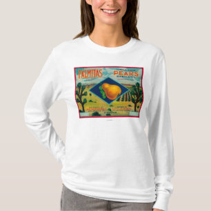 Palmitas Birnen-Kiste LabelAntelope Tal, CA T-Shirt