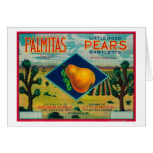 Palmitas Pear Crate Label Antelope Valley, CA
