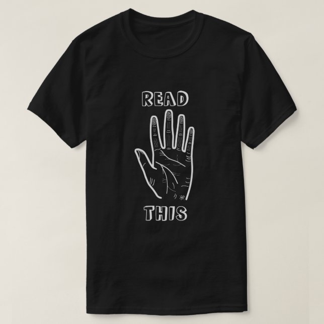 Palmlese Witz T-Shirt (Design vorne)
