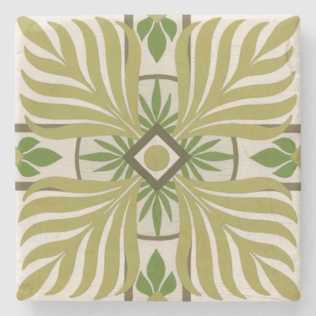 Palmmotif II Steinuntersetzer (Vorderseite)