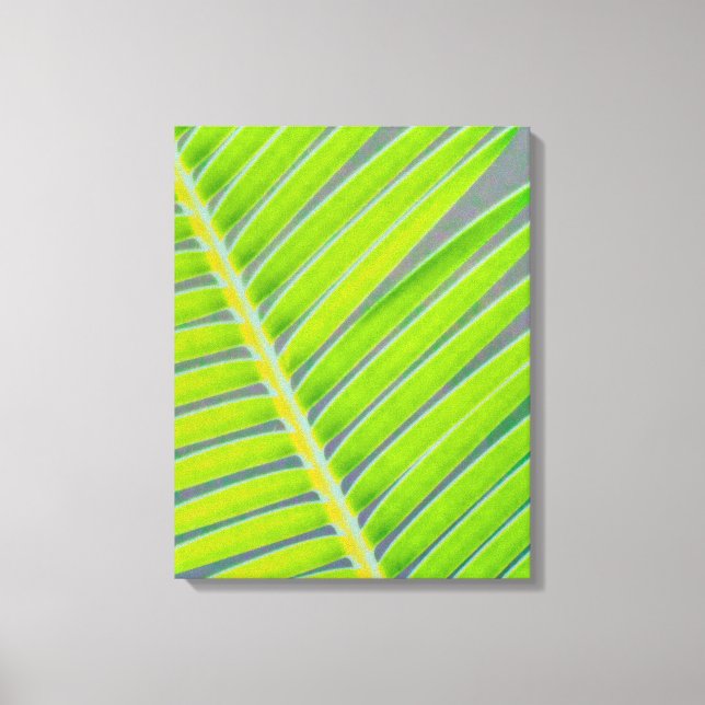 Palmmuster Leinwanddruck (Vorderseite)