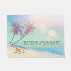 Palms Beach Seashells Welcome Fußmatte