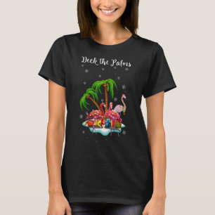 Palms Lights Merry Flamingo Weihnachtsbaum Coconut T-Shirt