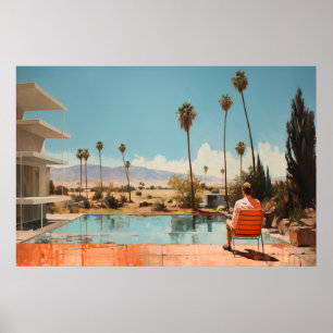 Palmsprings im Stil des Mittelalters Poster