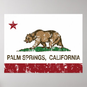 Palmsprings, Staatseigentum Kaliforniens Poster