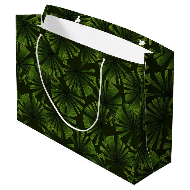Palmwedel Große Geschenktüte (Rückseite Schrägansicht)