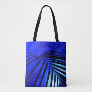 Palmwedel im Mondlicht modern tropisch Tasche