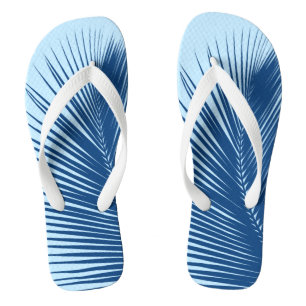 Palmwedel - kobalt und himmelblau flip flops