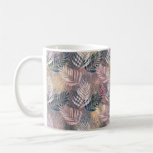 Palmwedel, tropisch, Botanisch, Blätter, Dschungel Kaffeetasse