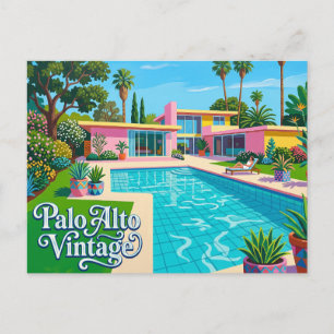 Palo Alto Vintage Kalifornien Postkarte