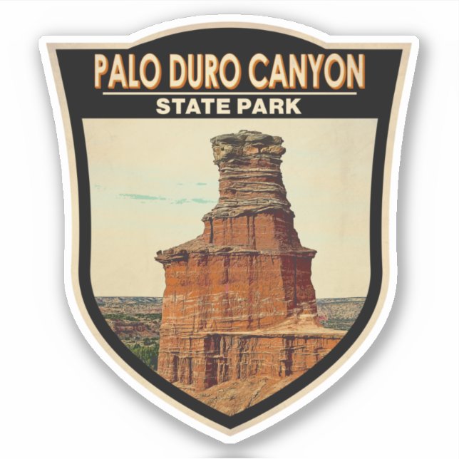Palo Duro Canyon Staat Park Texas Art Art Aufkleber (Vorderseite)