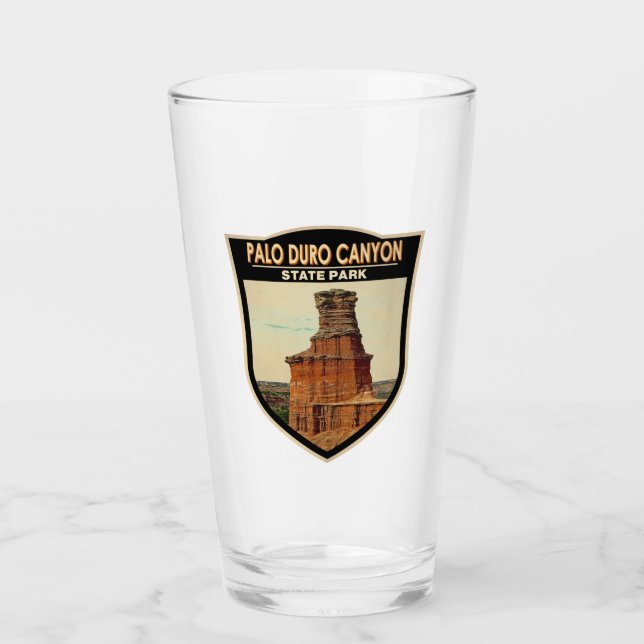 Palo Duro Canyon Staat Park Texas Art Art Glas (Vorderseite)