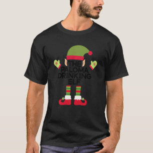 Paloma Drink Elf Funny Christmas Tequila T-Shirt