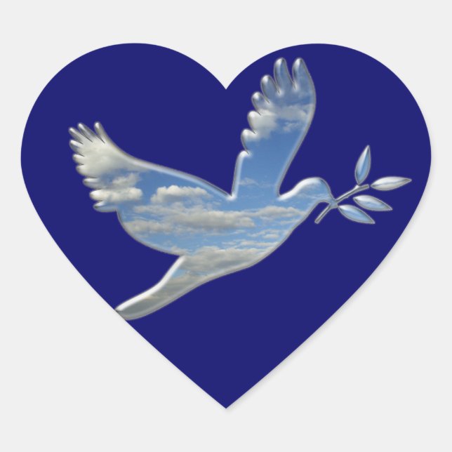 Paloma Herz-Aufkleber (Vorderseite)