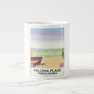 Paloma Plage, Côte d'Azur Reiseplakat Jumbo-Tasse