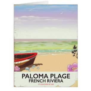 Paloma Plage, Reiseplakat Französische Riviera