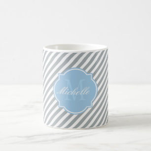 Paloma Stripe Monogram Tasse