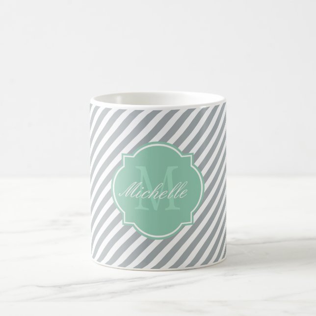 Paloma Stripe Monogram Tasse (Mittel)